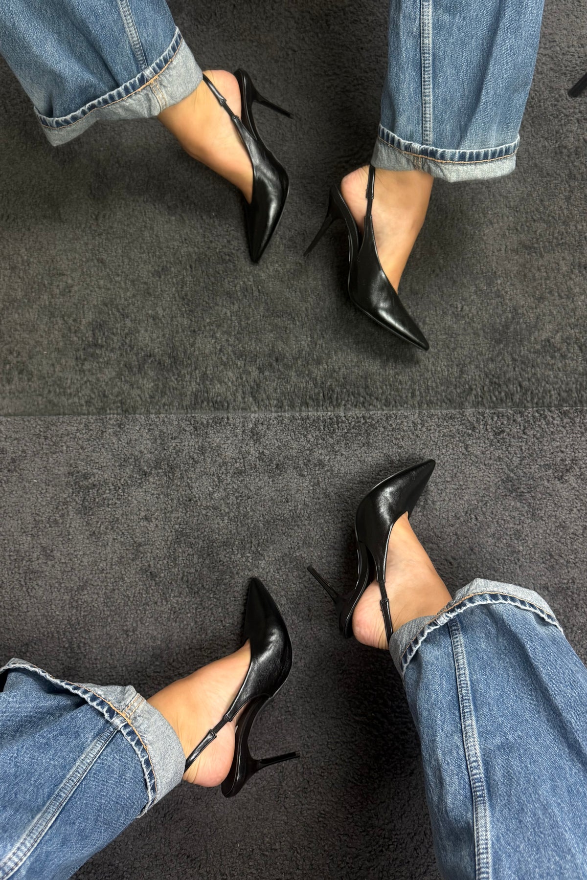 SLINGBACK “V” IN ECOPELLE