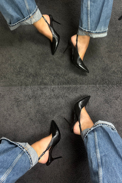 SLINGBACK “V” IN ECOPELLE