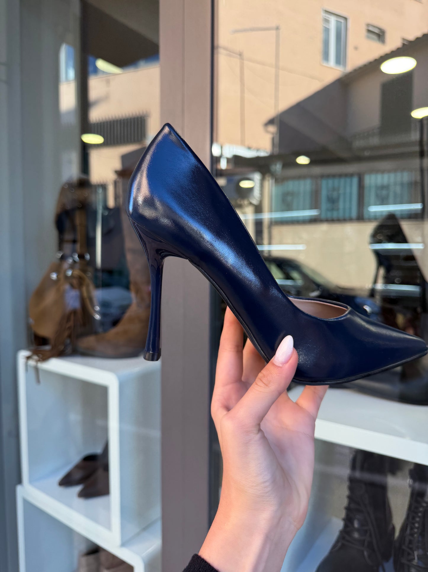 decolleté blu notte