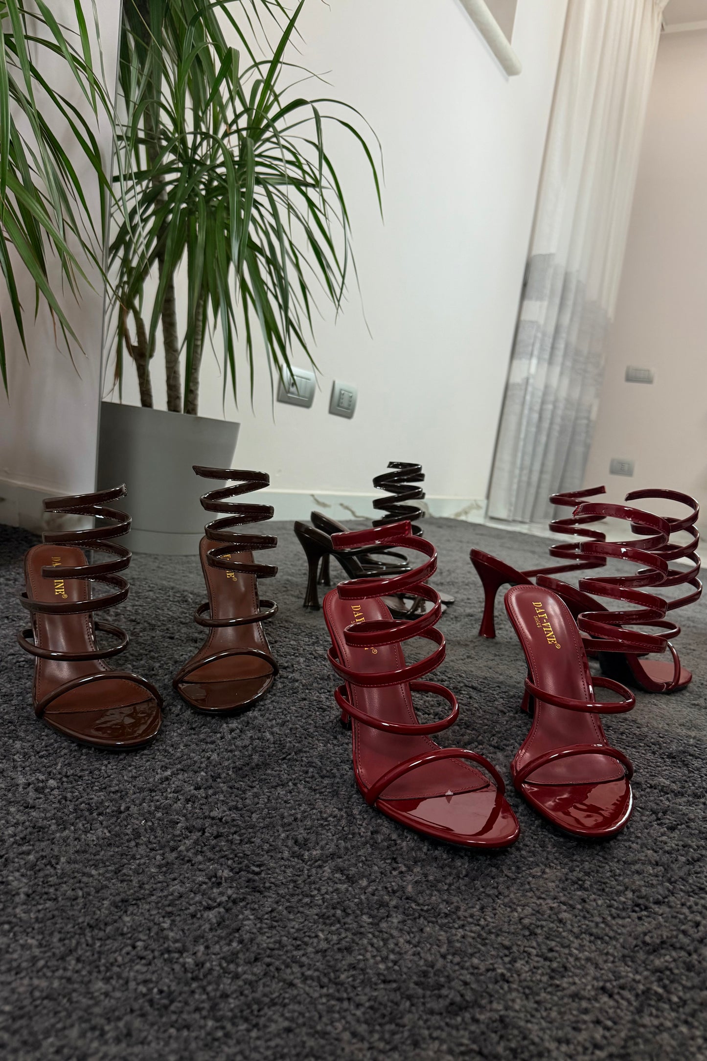 SNAKE brown sandals