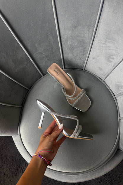 MULES SWAROVSKI STRIPES