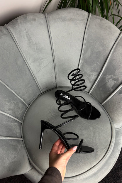 SANDALI SNAKE BLACK
