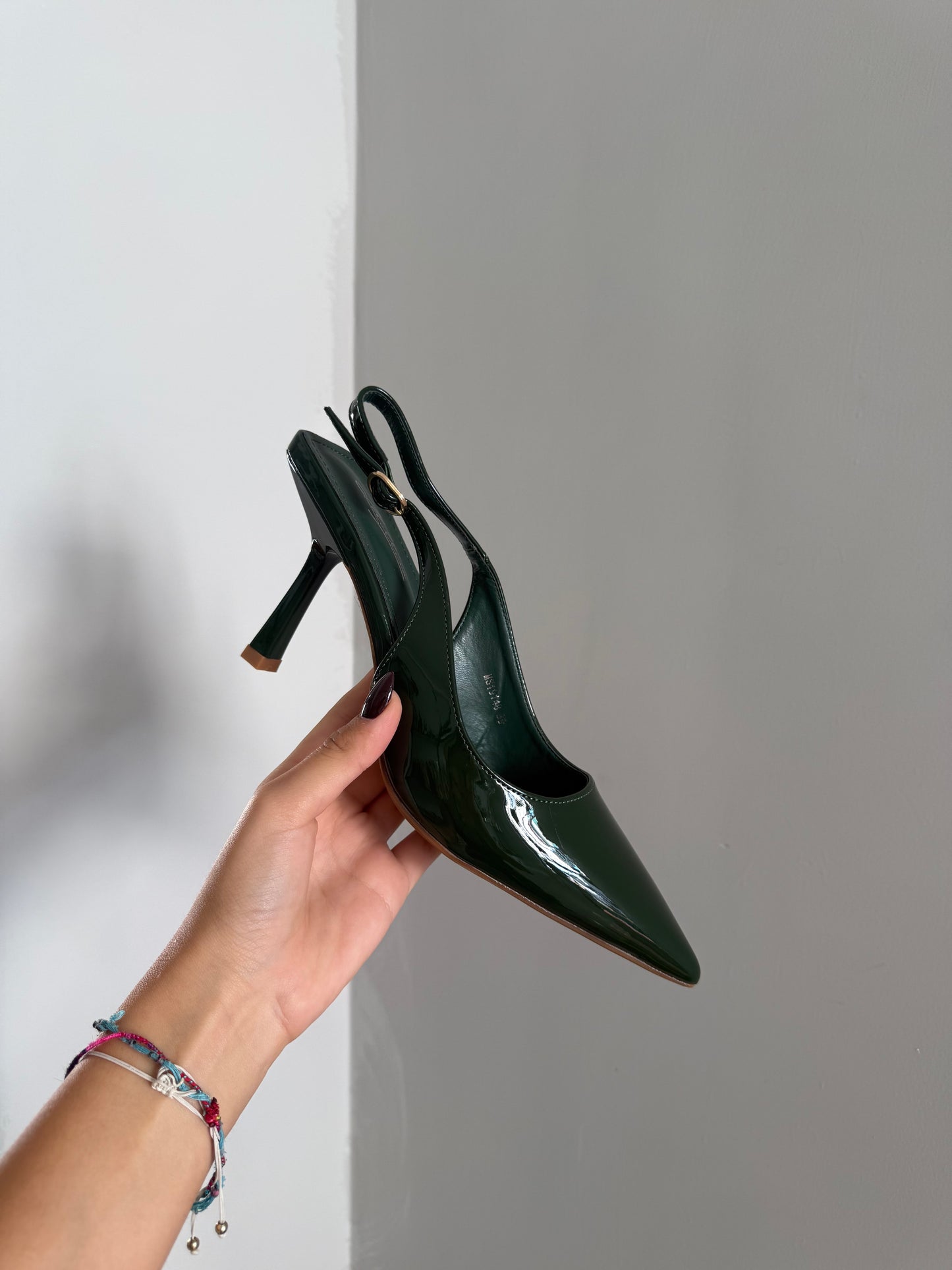 slingback VERDE BOTTIGLIA