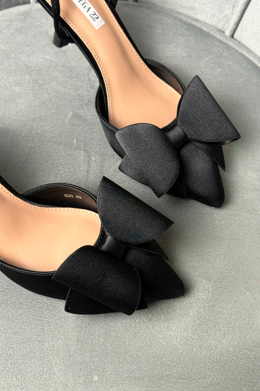 SLINGBACK FLOCK IN RASO