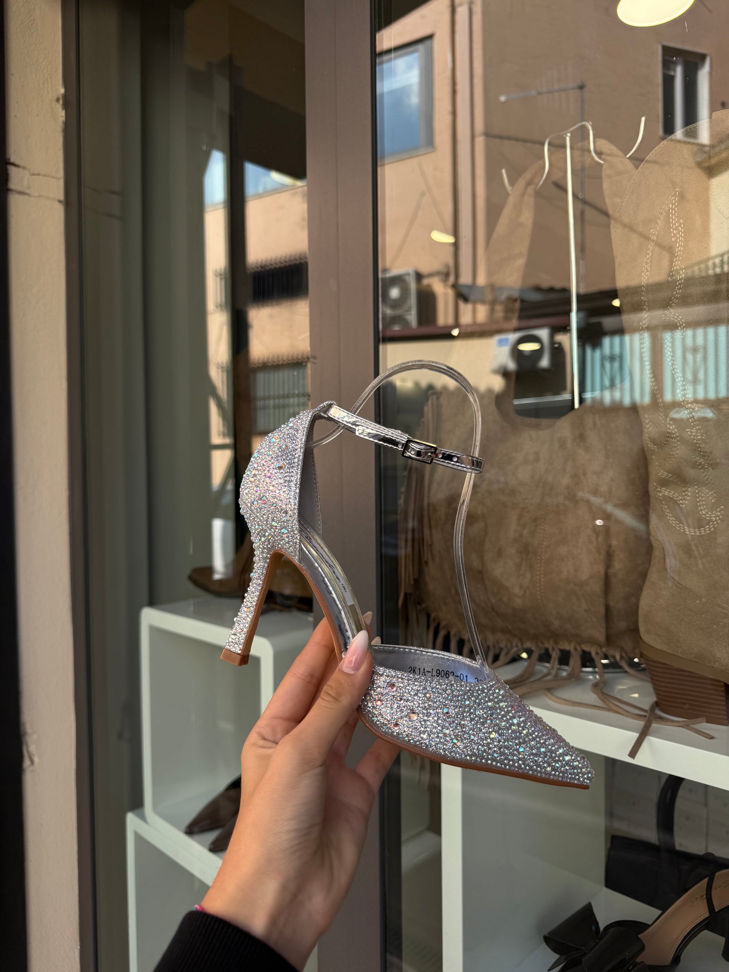 decolleté DIAMOND argento