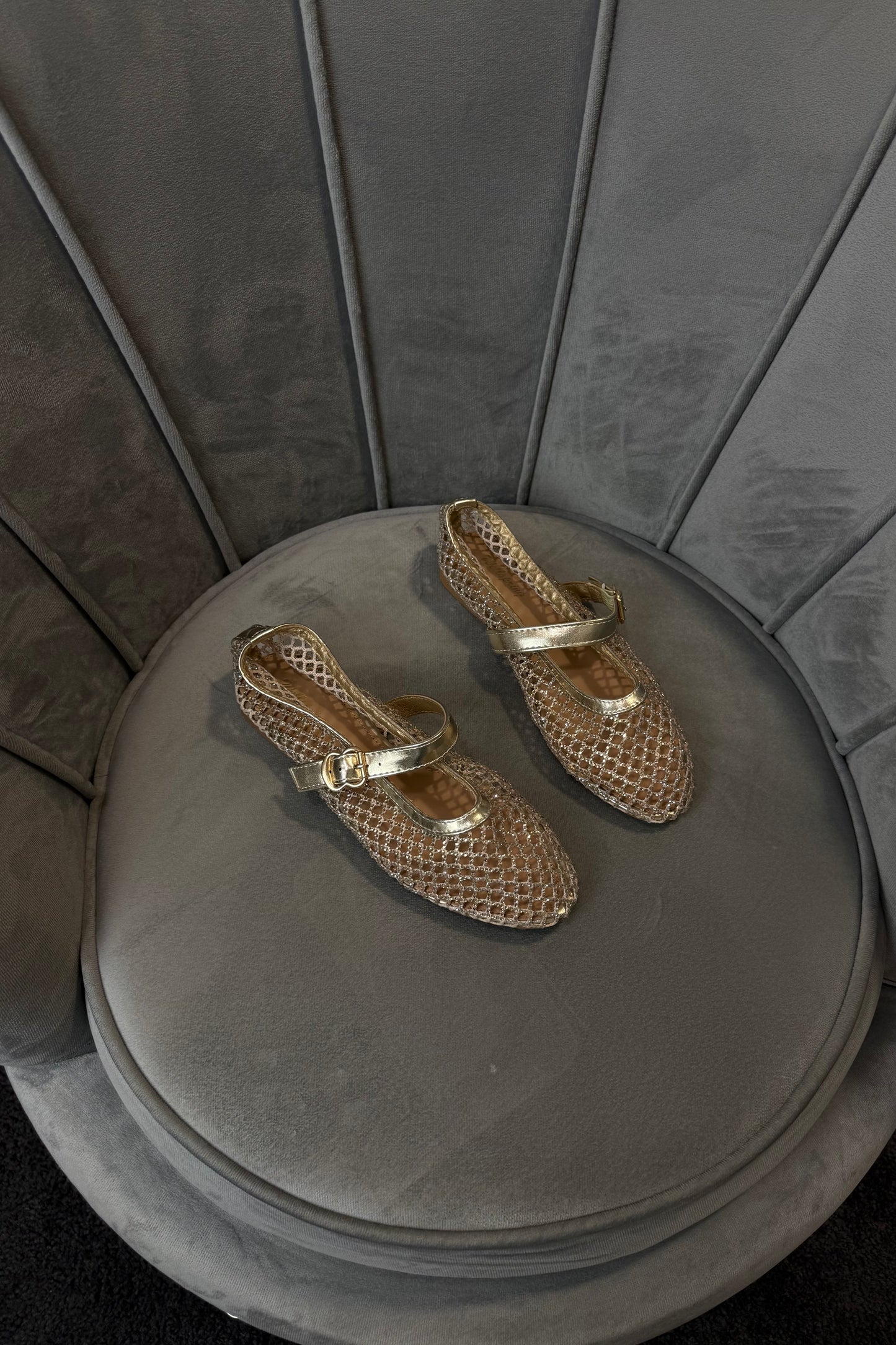 BALLERINE ORO CON SWAROVSKI