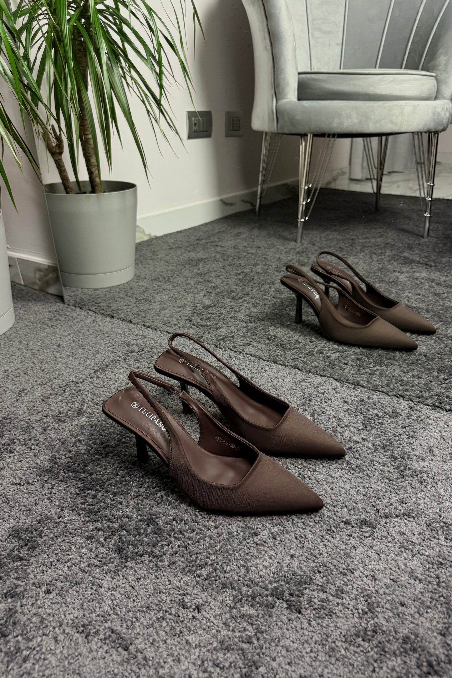 SLINGBACK CHOCOLATE