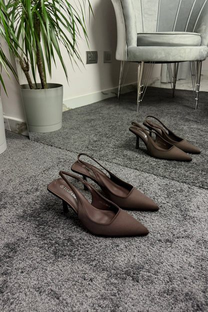 SLINGBACK CHOCOLATE