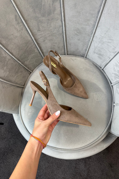 SLINGBACK SCAMOSCIATE KHAKI