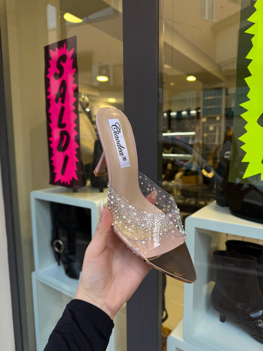 ciabatte con tacco PEARLS