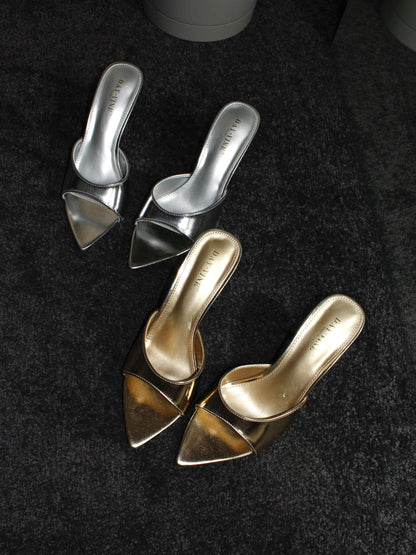 mules METALLIC