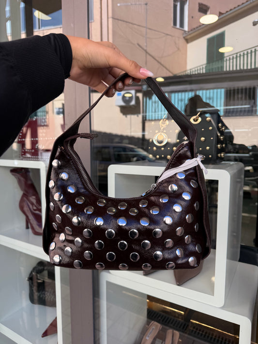 borsa BUTTON chocolate