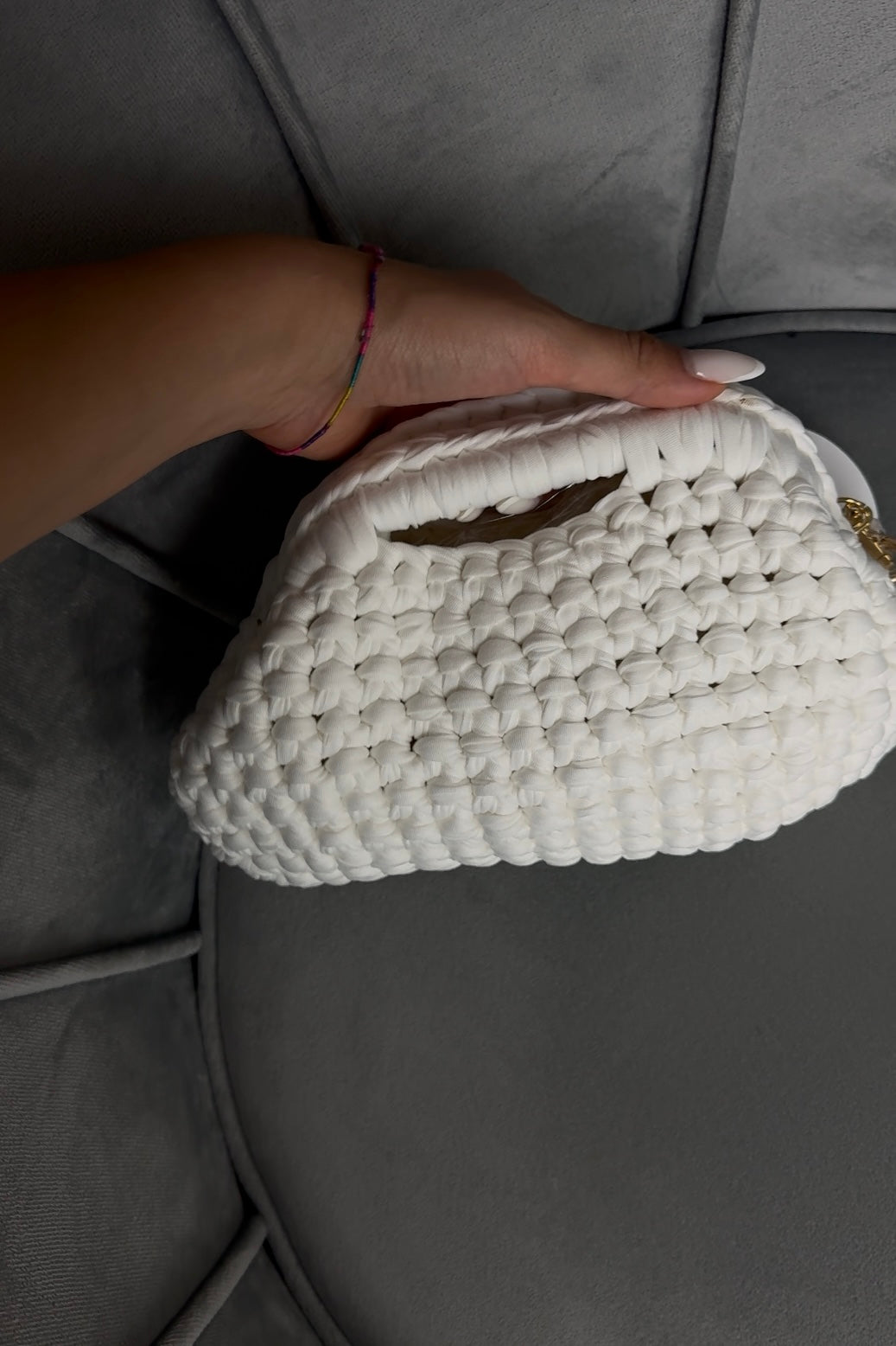 CLUTCH IN CROCHET BIANCA