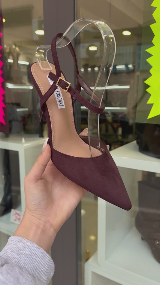 decolleté CHOCO in camoscio