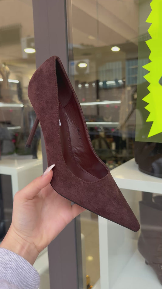 décolleté in camoscio mod. ZA*A