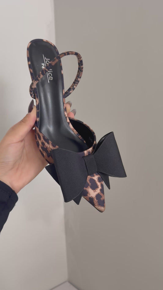 decolleté FLOCK leopard