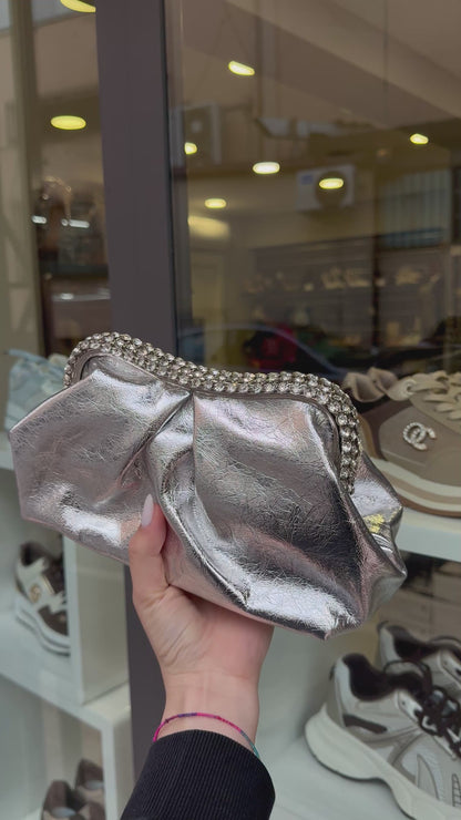 clutch GIOIELLO laminata argento