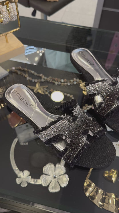 grey HERM*S slippers