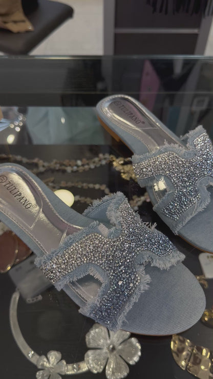 ciabatte HERM*S denim chiaro