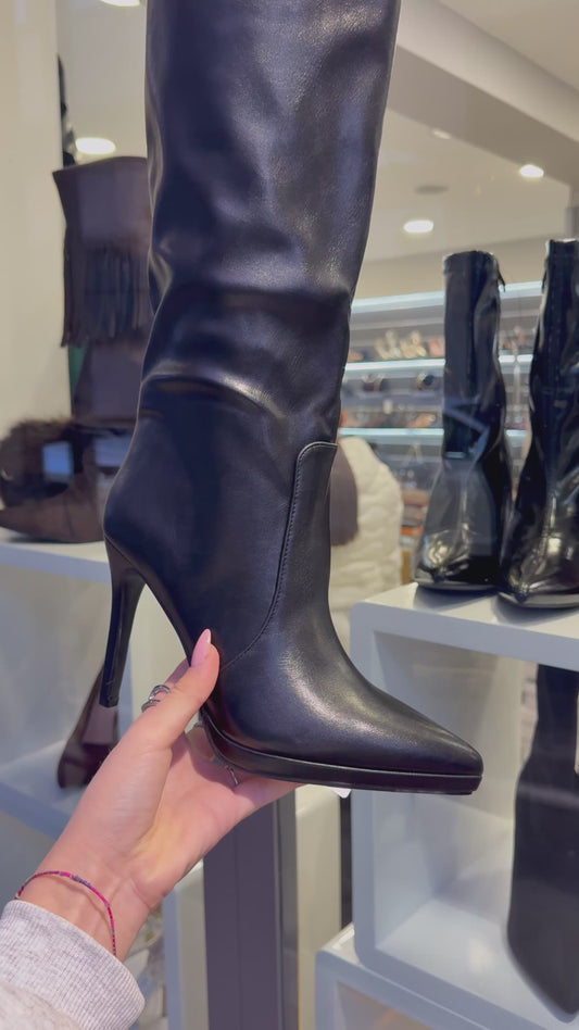 stivali basic con plateau