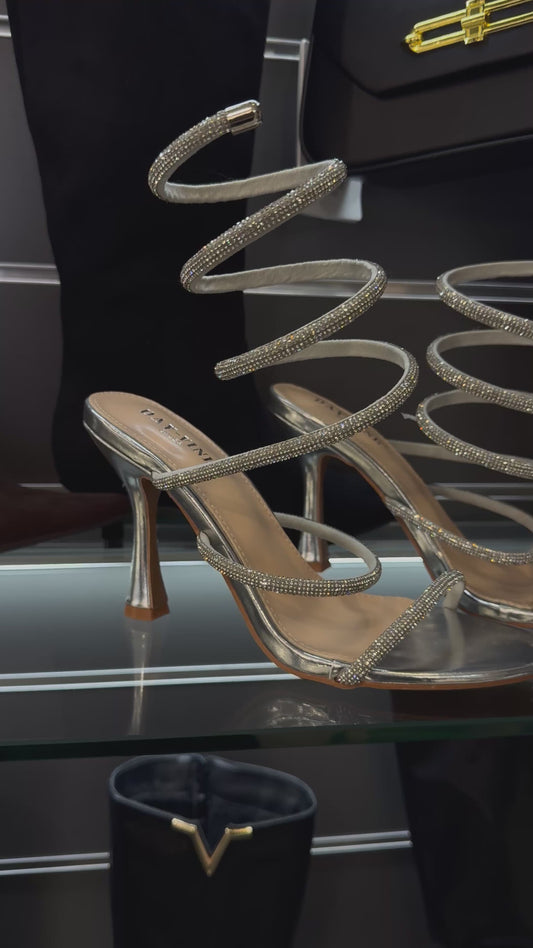 sandali SNAKE argento