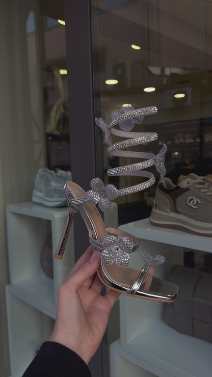 sandali FLOWER argento