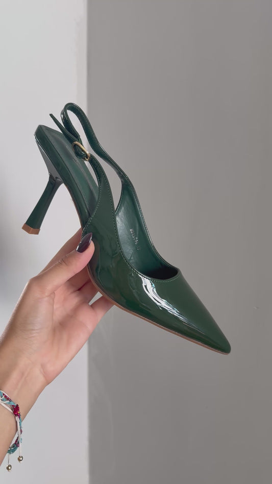slingback VERDE BOTTIGLIA