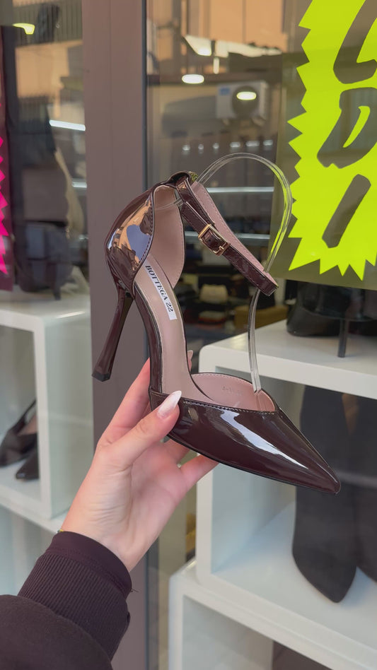 decolleté con cinturino DARK CHOCO